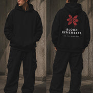 THE BLOOD REMEMBER Oversized heavyweight hoodie