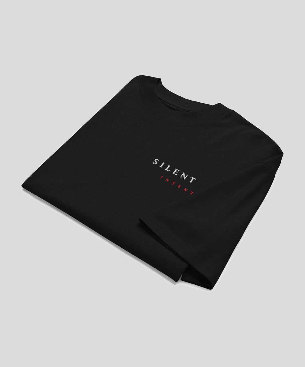 SILENT INTENT (FRONT EMBROIDERY) - OVERSIZED TEE